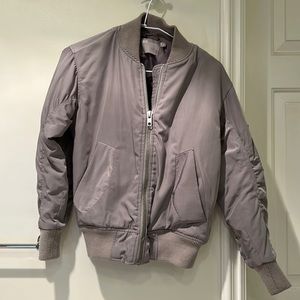 Asos Gray Bomber Jacket US size 00